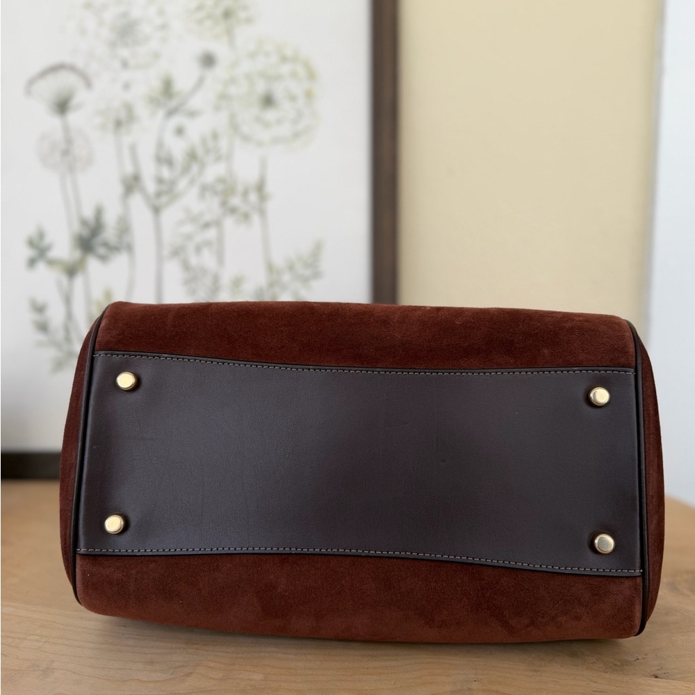 Coach Brown Suede Rowan Bag🐻🤎 - Picture 7 of 8